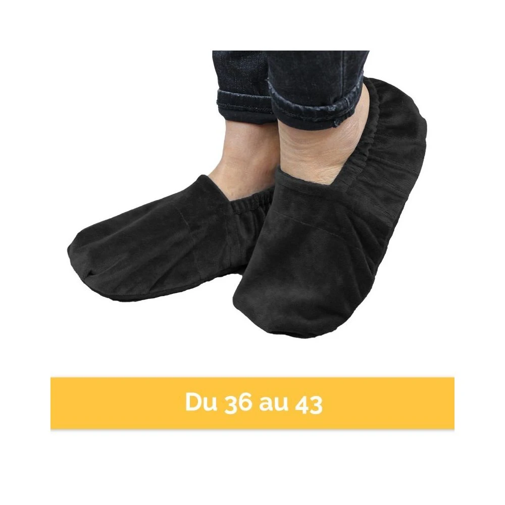 VIVEZEN Chaussons Chauffants Universels Taille 36 Au 43 - Noir 5 VIVEZEN Chaussons Chauffants Universels Taille 36 Au 43 - Noir – Image 3