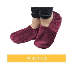 VIVEZEN Chaussons Chauffants Universels Taille 36 Au 43 - Prune -Magasin TROTEC 1027 large 1569851373 taille violet