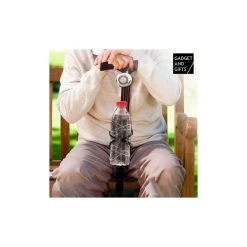 Marque Generique Canne En Bois Avec Sonnette Et Support Pour Bouteilles