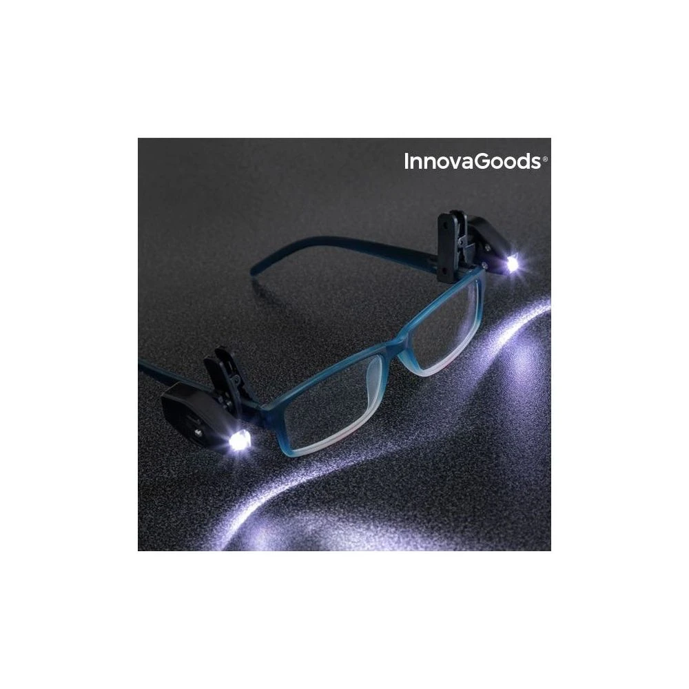 Marque Generique Clip LED Pour Lunettes 360° InnovaGoods (Pack De 2) 3 Marque Generique Clip LED Pour Lunettes 360° InnovaGoods (Pack De 2)