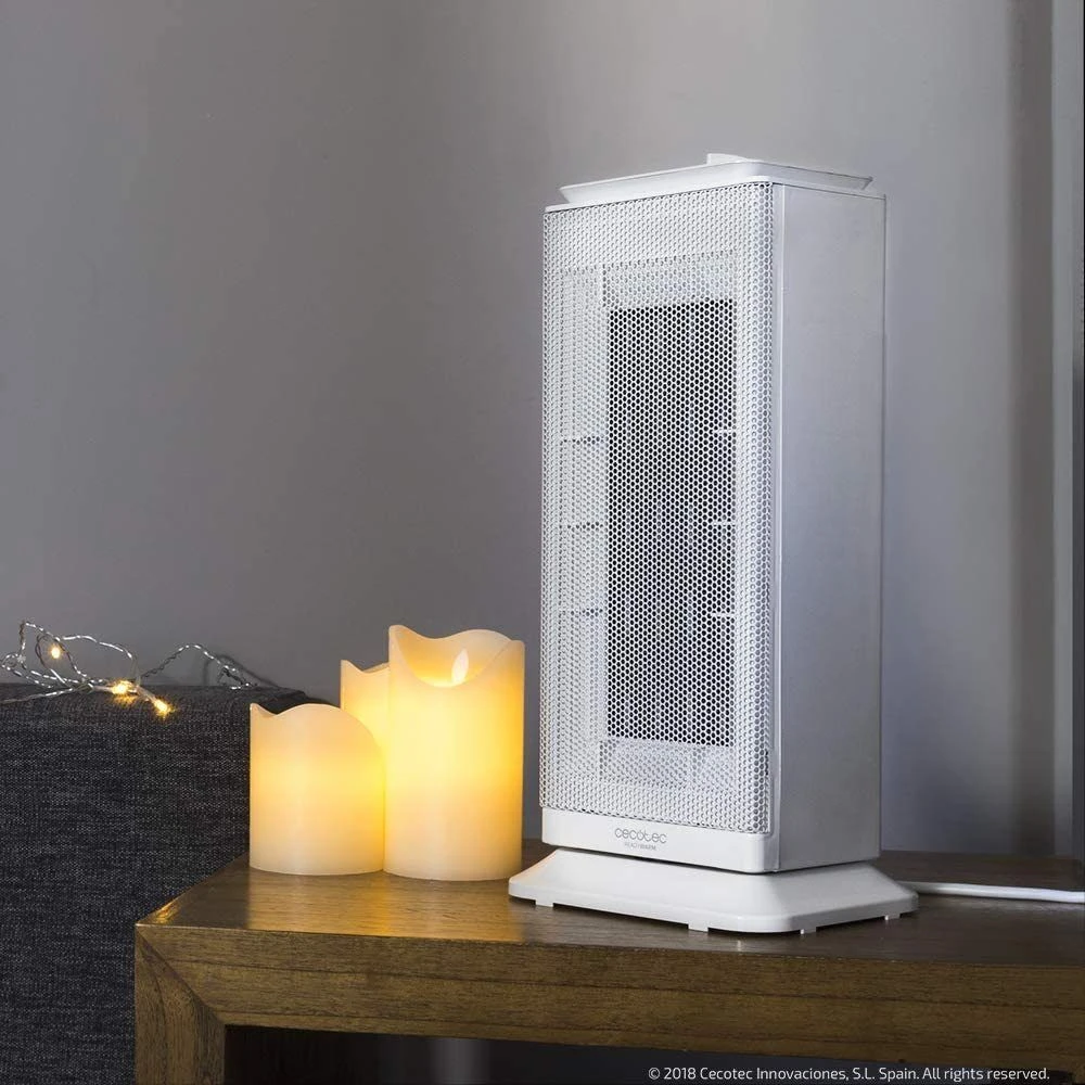 Cecotec Chauffage En Céramique Avec Thermostat Réglable 2000W Gris Blanc 3 Cecotec Chauffage En Céramique Avec Thermostat Réglable 2000W Gris Blanc