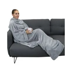 VIVEZEN Couverture Polaire Plaid Intégral Avec Manches Et Poche - Enfant Ou A...