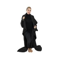 VIVEZEN Couverture Polaire Plaid Intégral Avec Manches Et Poche - Enfant Ou A... -Magasin TROTEC 872 large 1542795601 pdv2 adulte noir