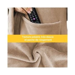 VIVEZEN Couverture Polaire Plaid Intégral Avec Manches Et Poche - Enfant Ou A... 8 VIVEZEN Couverture Polaire Plaid Intégral Avec Manches Et Poche - Enfant Ou A... -Magasin TROTEC 873 large 1542796605 poche texture beige