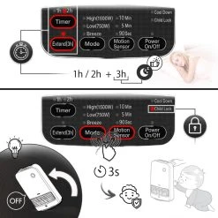 IRIS OHYAMA Chauffage D'appoint / Radiateur Soufflant Blanc Mobile Avec Capteur De... -Magasin TROTEC chauffage dappoint radiateur soufflant blanc mobile avec capteur de mouvement et minuteur 1500 w 11029456 28808604 1140x1140