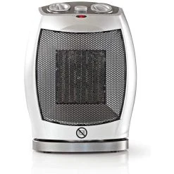 Vendos85 Chauffage électrique Céramique 1500W Gris Noir