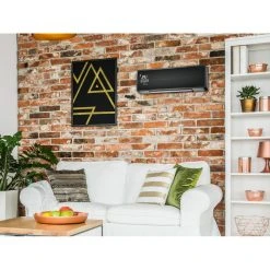 Purline Chauffage Split Mural 2000 W, Façade En Verre Noir, Contrôle WIFI, T... -Magasin TROTEC chauffage split mural 2000 w facade en verre noir controle wifi telecommande et minuterie 12093434 32078446 1140x1140