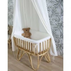 CHILDHOME Housse De Berceau Blanc Cassé Rectangulaire -Magasin TROTEC childhome housse de berceau blanc casse rectangulaire 10415600 26940556 1140x1140