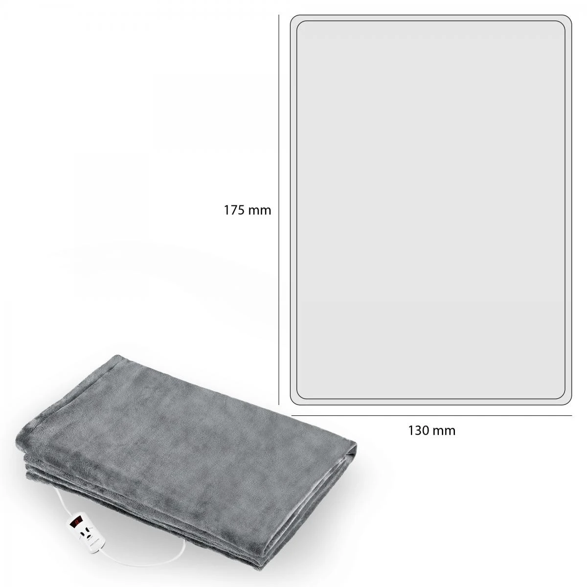 ProfiCare Couverture électrique 130 X 180cm 10 Niveaux De Température Minuteri... 4 ProfiCare Couverture électrique 130 X 180cm 10 Niveaux De Température Minuteri... – Image 2