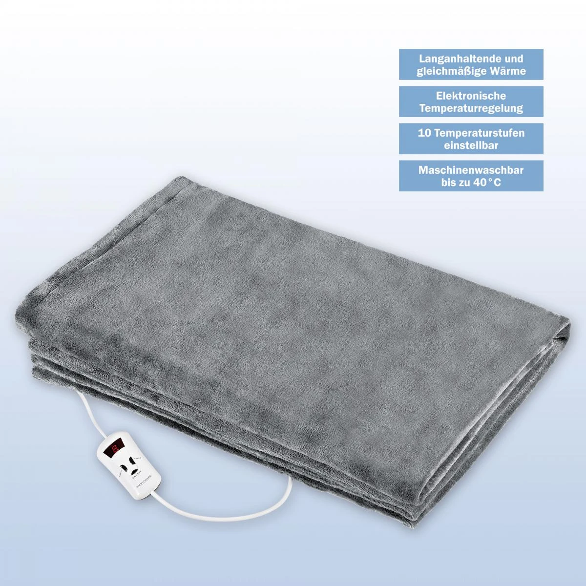 ProfiCare Couverture électrique 130 X 180cm 10 Niveaux De Température Minuteri... 7 ProfiCare Couverture électrique 130 X 180cm 10 Niveaux De Température Minuteri... – Image 5