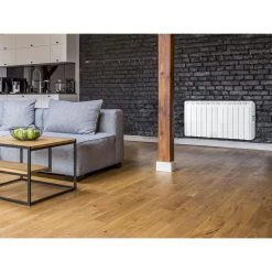 Purline Radiateur électrique Programmable à Chaleur Douce 2400W Blanc