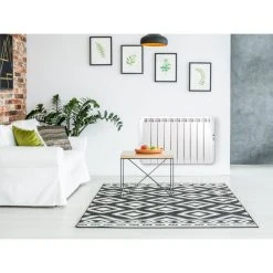 Purline Radiateur électrique Programmable à Chaleur Douce 2000W Blanc