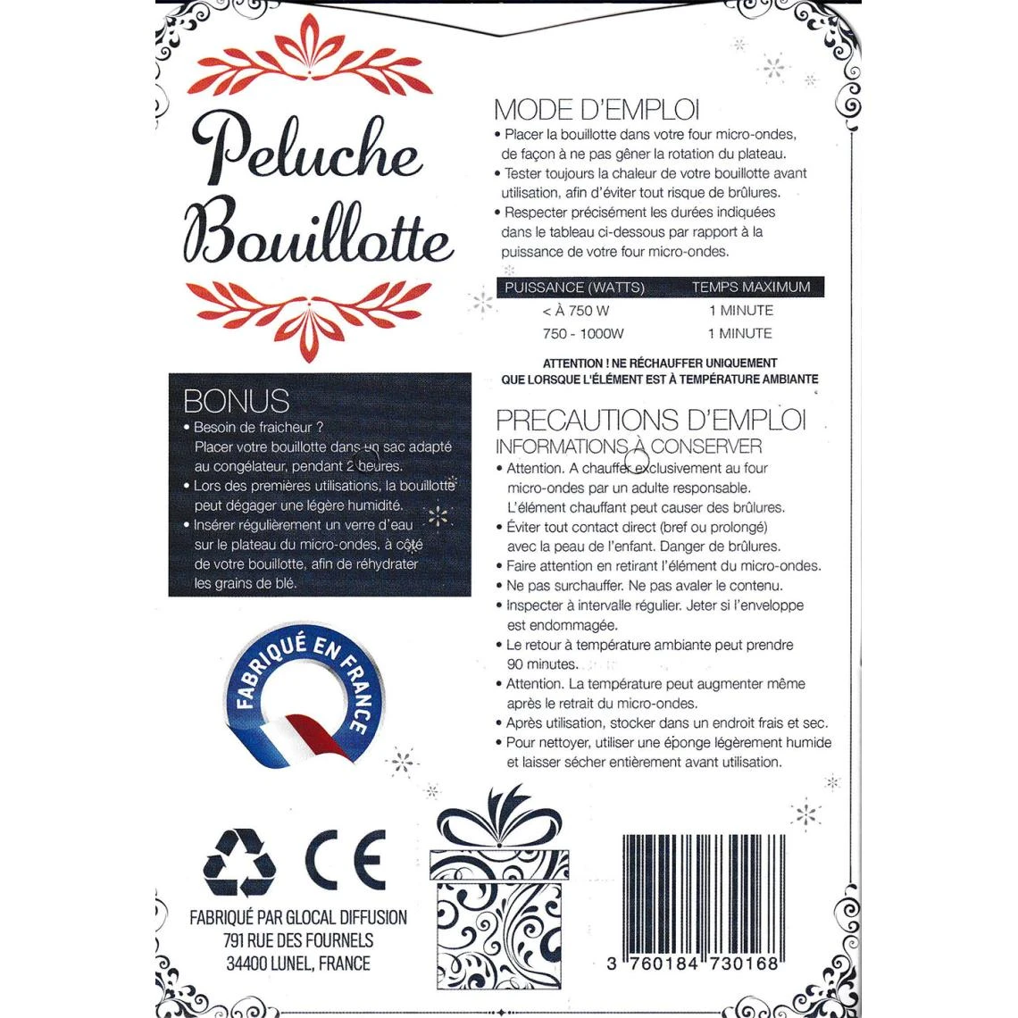 SANS MARQUE Global Diffusion - Bouillotte Micro Onde - Peluche Souris - 30 Cm 4 SANS MARQUE Global Diffusion - Bouillotte Micro Onde - Peluche Souris - 30 Cm – Image 2