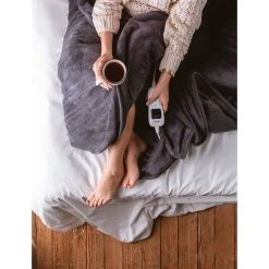 Couverture Chauffante 7 Température Minuteur Lavable 120W Camry CR 74... -Magasin TROTEC manta electrica matrimonio cama grande barata camry cr 7418 8 1