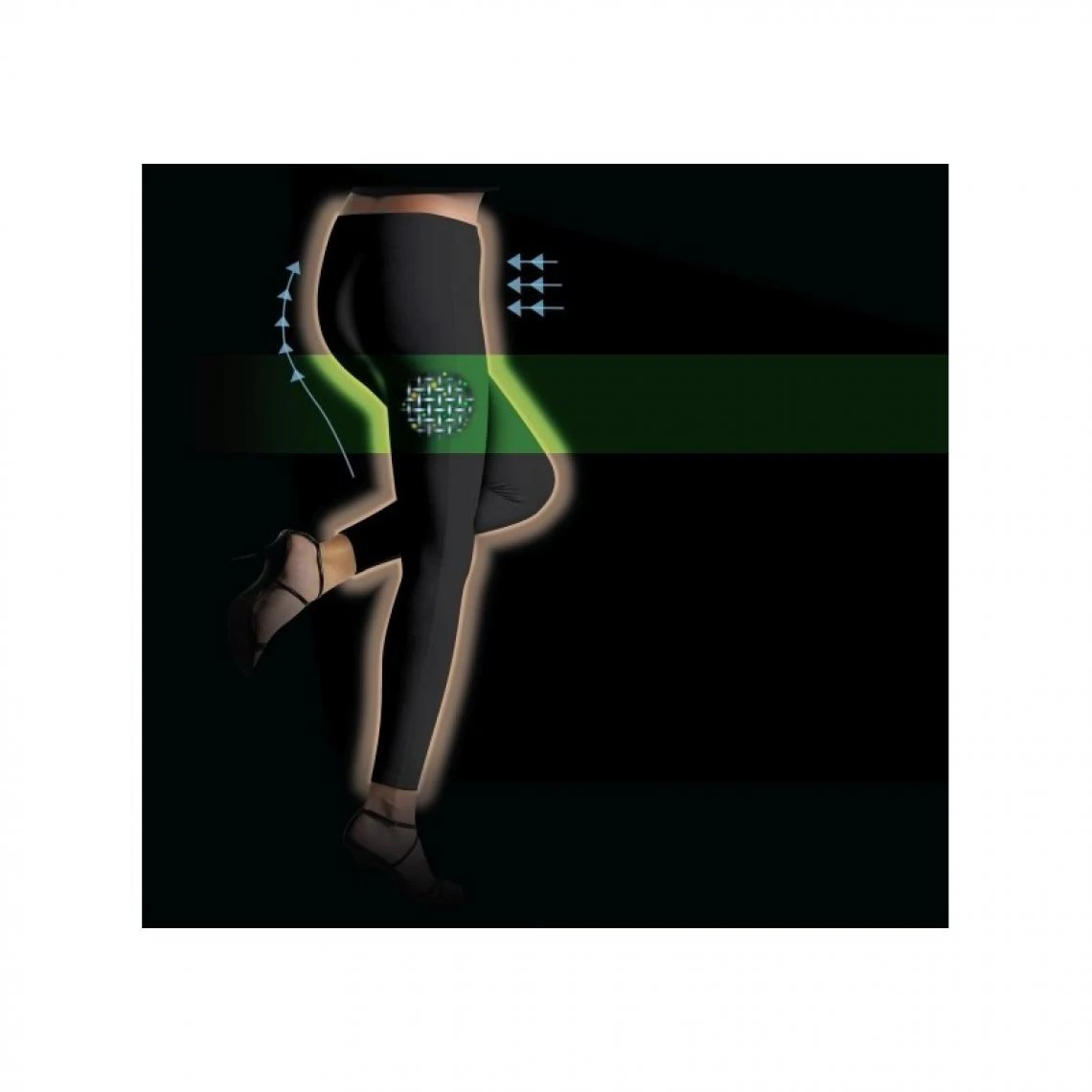 Ineldea MinciTextil Textile Intelligent Minceur Collants - CollantZone (Noir -... 3 Ineldea MinciTextil Textile Intelligent Minceur Collants - CollantZone (Noir -...