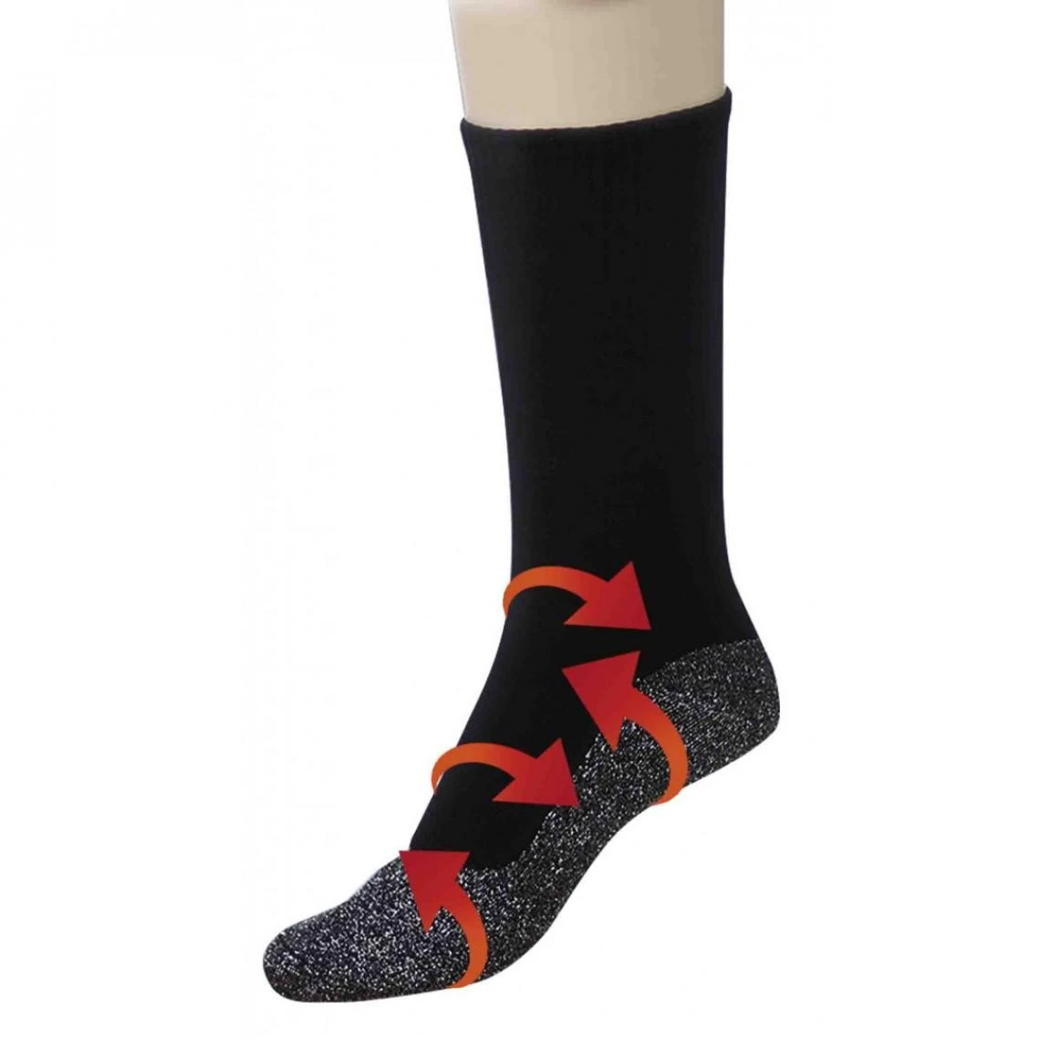 Venteo Paire De Chaussette Thermale – STEPLUXE – Noir – Adulte – 35/3... 3 Venteo Paire De Chaussette Thermale – STEPLUXE – Noir – Adulte – 35/3...