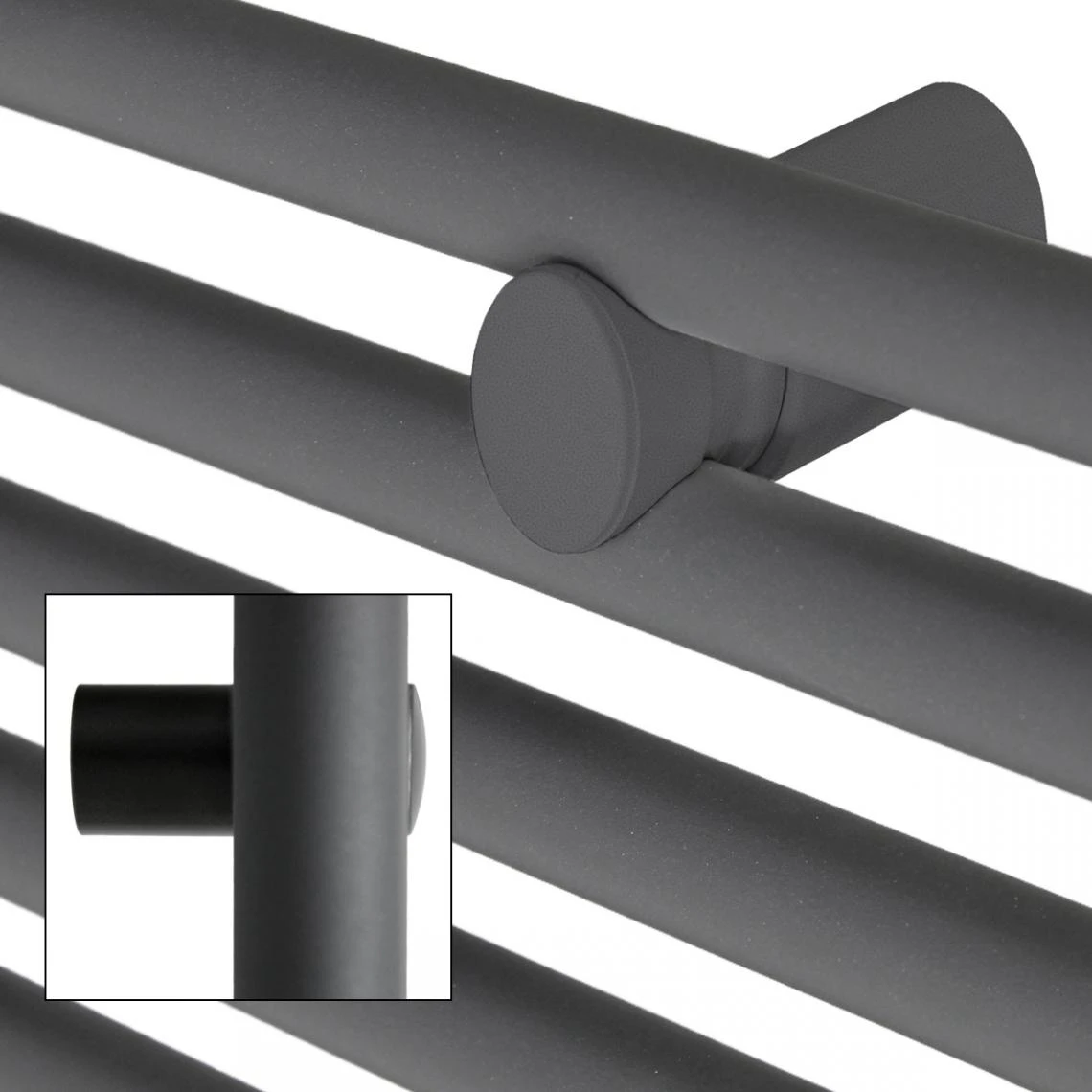 ECD GERMANY Radiateur De Salle De Bain Sahara 750 X 1500 Mm Anthracite Courbe Avec... 5 ECD GERMANY Radiateur De Salle De Bain Sahara 750 X 1500 Mm Anthracite Courbe Avec... – Image 3