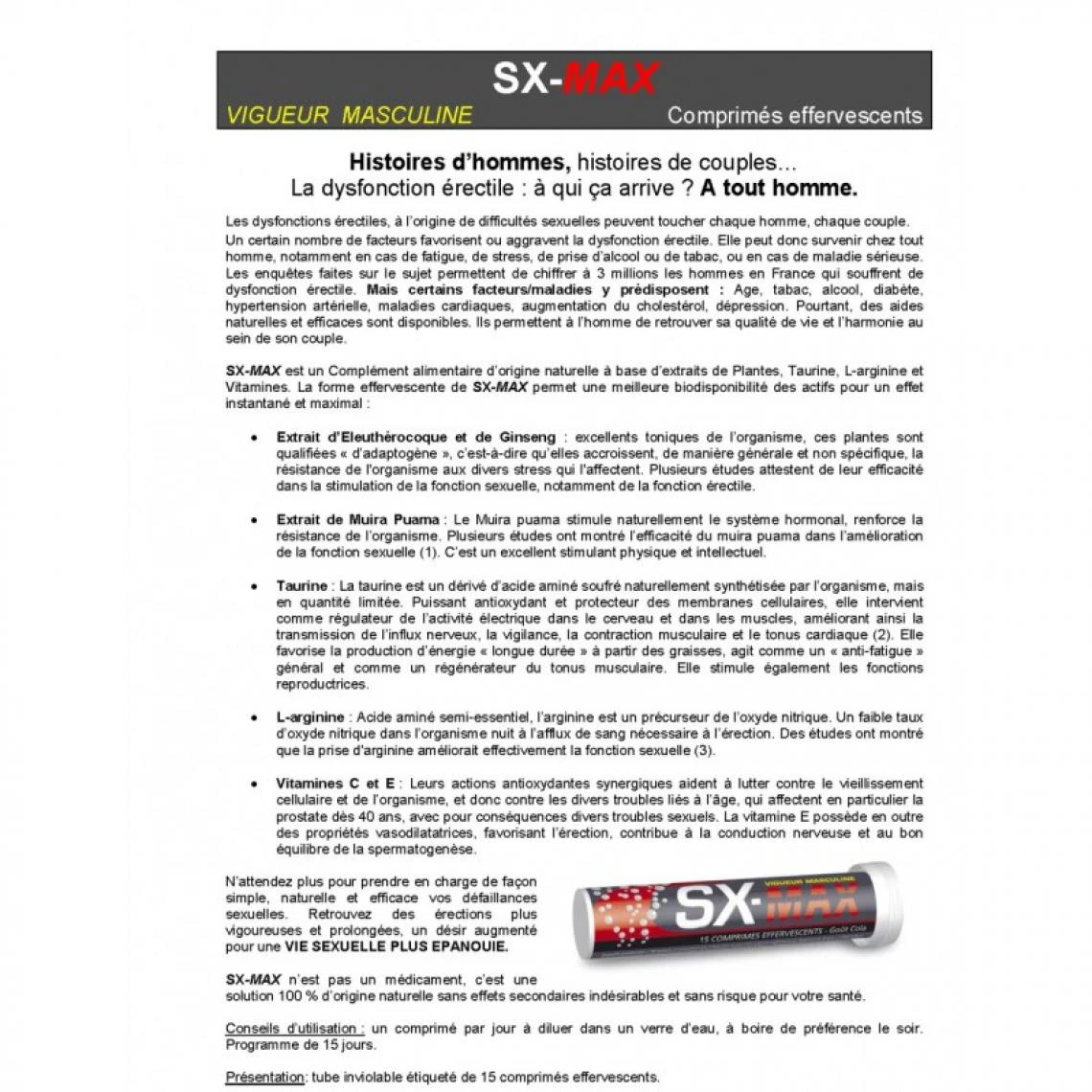 Ineldea SX-Max Stimulant Sexuel 3 Ineldea SX-Max Stimulant Sexuel