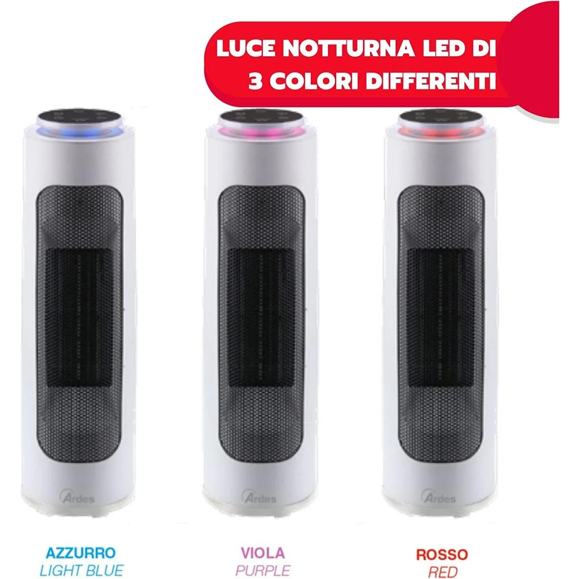 Ardes Termoventilatore Areds AR4P19 Torre Ceramica Oscillante Con Pannello C... 6 Ardes Termoventilatore Areds AR4P19 Torre Ceramica Oscillante Con Pannello C... – Image 4