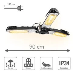 TROTEC Parasol Chauffant à Trois Lampes IR 2005 SC , Lampe Chauffante... -Magasin TROTEC trotec parasol chauffant a trois lampes ir 2005 sc 11756896 1009226 26 1140x1140