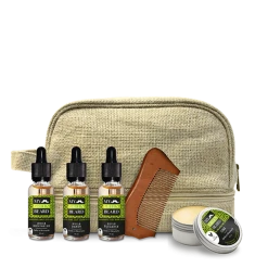 My Green Beard Trousse Huiles Et Cire Pour Barbe Et Moustache